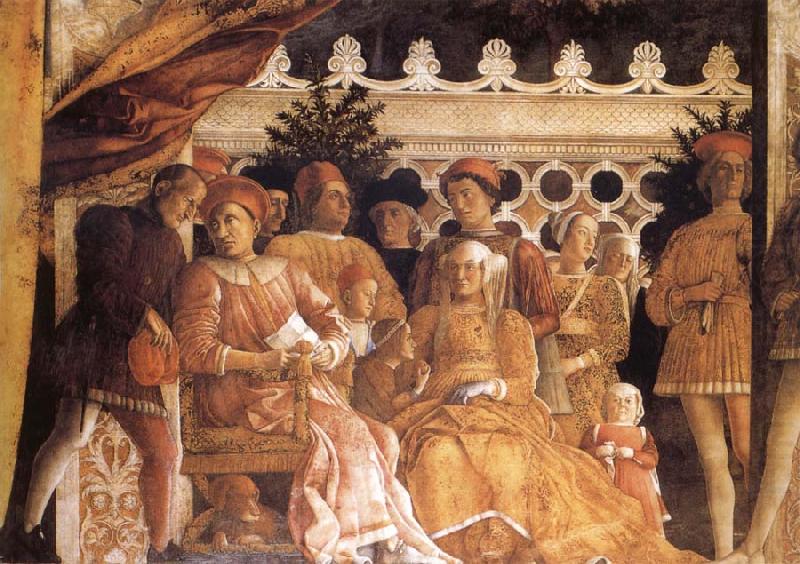 The Gonzaga Family and Retinue finished, MANTEGNA, Andrea